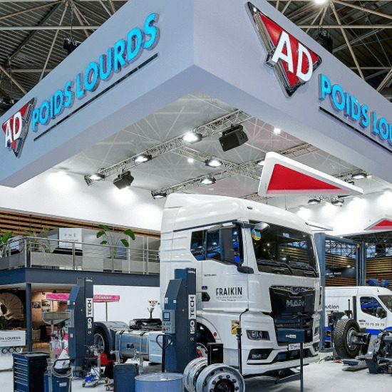 Autodistribution Poids Lourds – Custom-made stand – Solutrans Lyon 2023