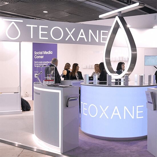 Teoxane - Stand sur mesure - Mise en avant - IMCAS 2024